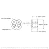 ServoCity Dual-Bearing Timing Belt Idler Pulley (4mm Bore, 18.5mm Diameter, 9.5mm inside Width)