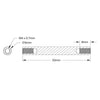 ServoCity 1501 Series M4 x 0.7mm Standoff (6mm OD, 50mm Length) - 4 Pack