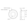 ServoCity 15 Tooth Press Fit Sprocket (0.1227" Pitch, 0.250" Bore)
