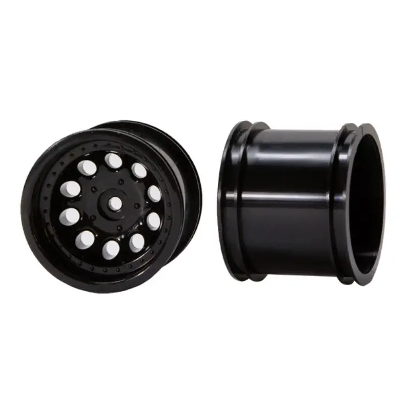 ServoCity 3605 Series Black Revolver Rim (12mm Hex Drive, 56mm [2.2"] Diameter) - 2 Pack