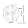 ServoCity 3310 Series 8mm Pitch Hub Mount Sprocket (14mm Bore, 42 Tooth)