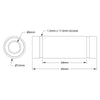 ServoCity 6mm ID Linear Ball Bearing (12mm OD, 35mm Length) - 2 Pack