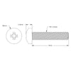 ServoCity M3 x 0.5mm Zinc-Plated Pan Head Screw (14mm Length) - 6 Pack