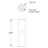 ServoCity 2.50" Length, 1/4" OD Round Standoff (6-32 Thread)