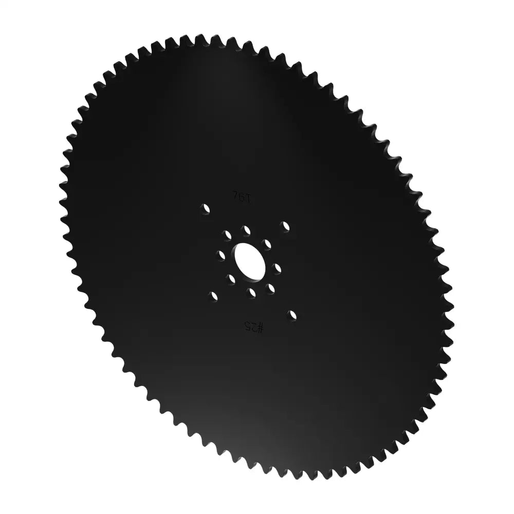 ServoCity #25 Pitch Acetal Hub-Mount Sprocket (14mm Bore, 76 Tooth)
