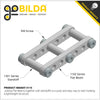 ServoCity 1102 Series Flat Beam (7 Hole, 56mm Length) - 2 Pack