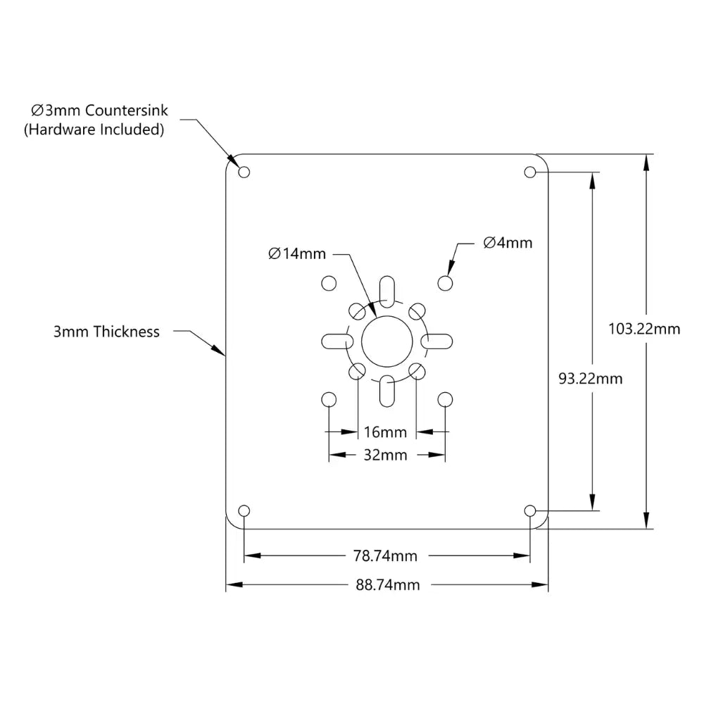 Motor Controller Mount for Basic Micro RoboClaw 2x60A