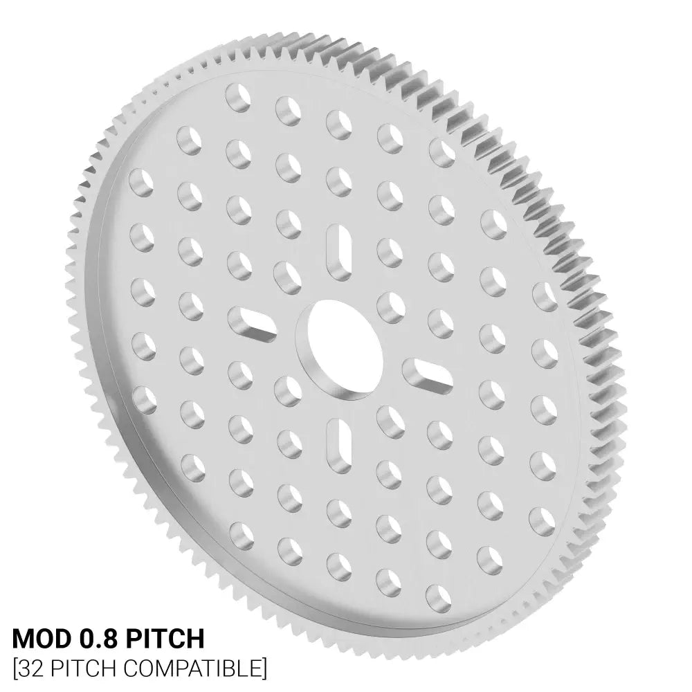 ServoCity 2302 Series, MOD 0.8, Hub Mount Gear (14mm Bore, 105 Tooth)