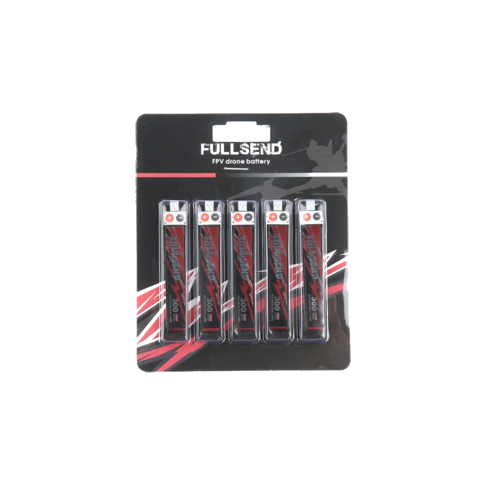 iFlight Fullsend 1S HV 300mAh 40C Lipo Batteray-PH2.0 (5pcs/Pack)