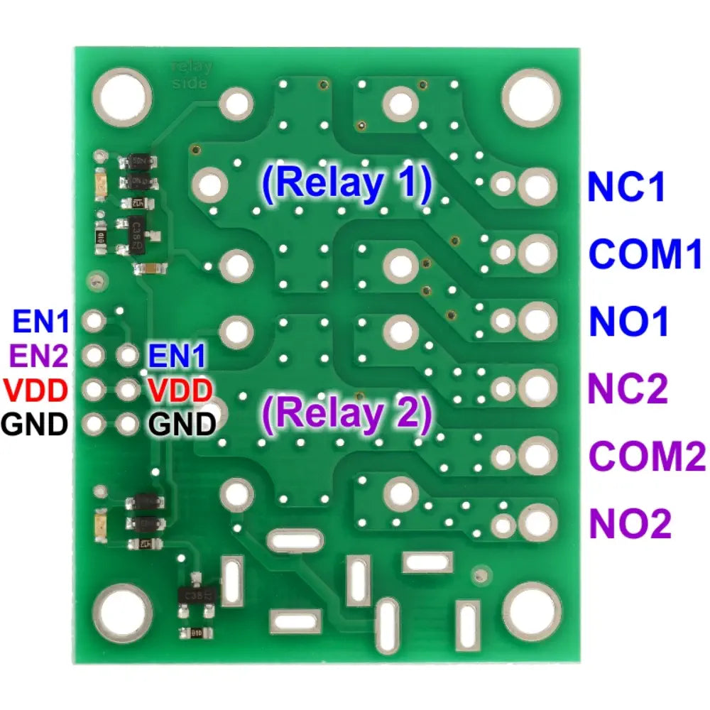 Pololu Basic 2-Channel SPDT Relay Carrier for"Sugar Cube" Relays