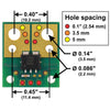 Pololu ACS72981ELRATR-200B3 Current Sensor Compact Carrier -200A to +200A, 3.3V