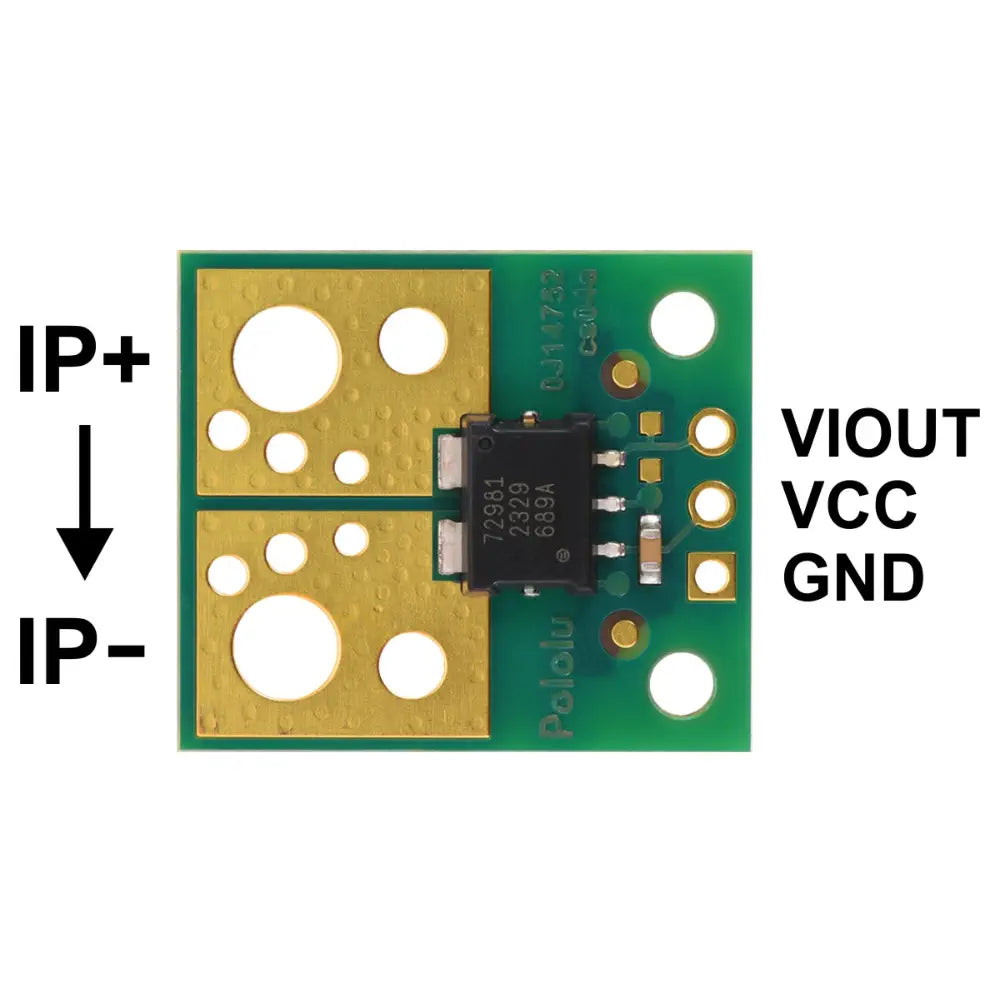 Pololu ACS72981ELRATR-200B3 Current Sensor Compact Carrier -200A to +200A, 3.3V