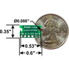 Pololu Breakout for JST SH-Style Connector, 6-Pin Male Top-Entry (3-Pack, Untested)