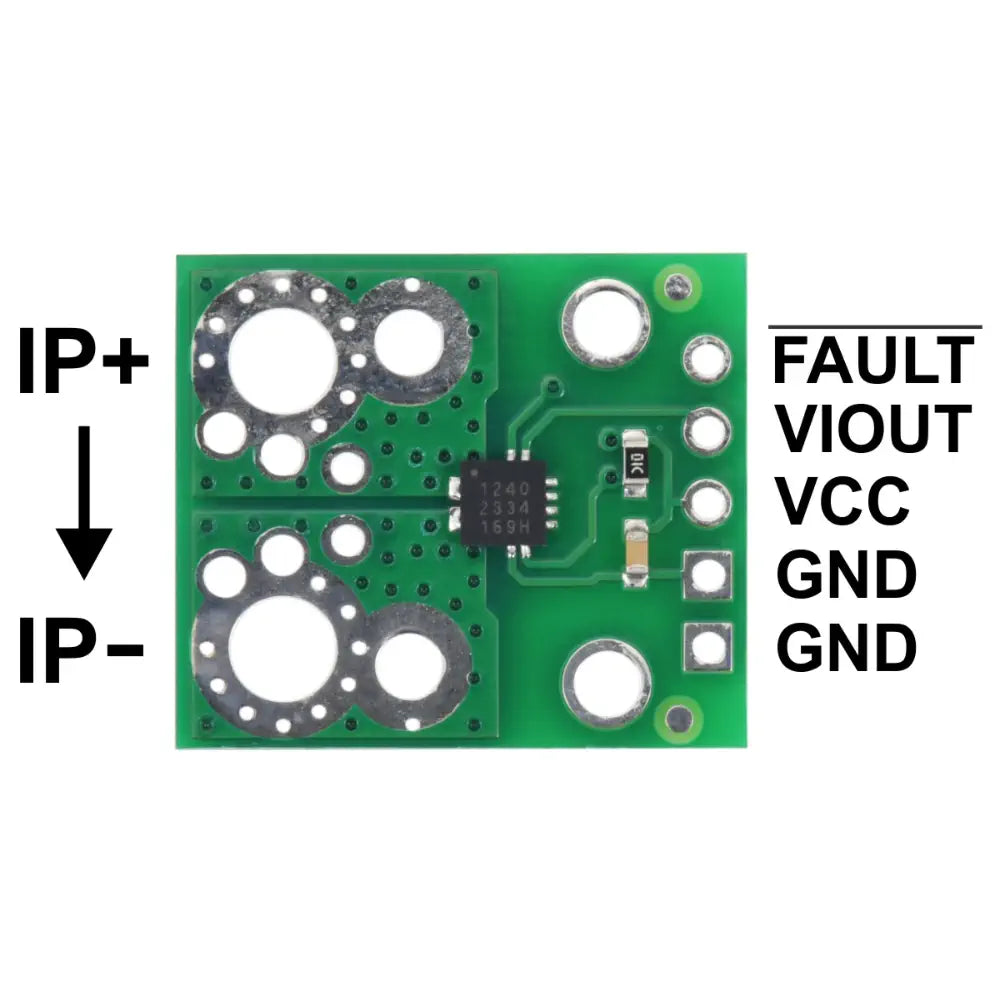 Pololu ACS71240KEXBLT-010B3 Current Sensor Carrier -10A to +10A, 3.3V