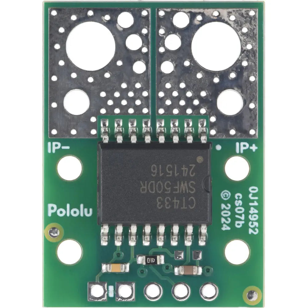 Pololu CT433-HSWF50DR TMR Current Sensor Compact Carrier 0A to 50A, 3.3V