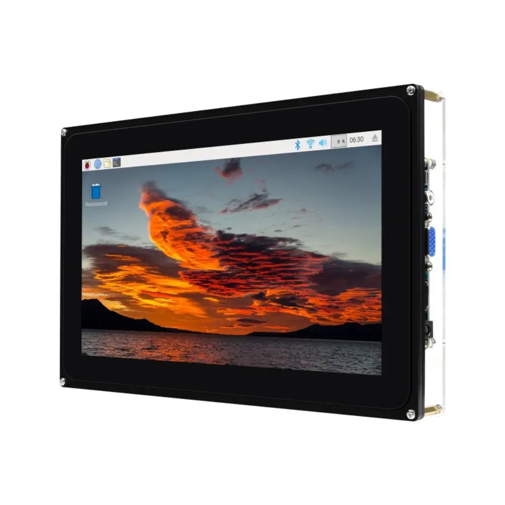 Waveshare 10.1" Capacitive Touch Screen LCD w/ Case, 1024×600, HDMI, Various Systems & Devices Support (UK)