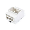 Waveshare DIN Rail ABS Case for Raspberry Pi 5, Large Inner Space, Injection Moduling