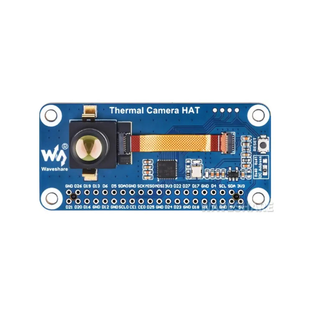 Waveshare Long-Wave IR Thermal Imaging Camera Module, Raspberry Pi IR Camera, 80×62 Pixels (T40pin GPIO, Wide Angle)