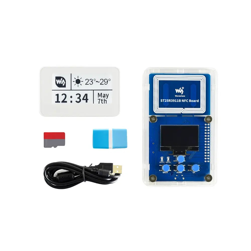 Waveshare 2.13" NFC-Powered e-Paper Evaluation Kit, Wireless Powering & Data Transfer (Not Compatible w/ Samsung Smartphones)