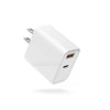 Waveshare PD30W Dual-Port Fast Charger, USB Type-A/Type-C Wall Charger Block, US Plug