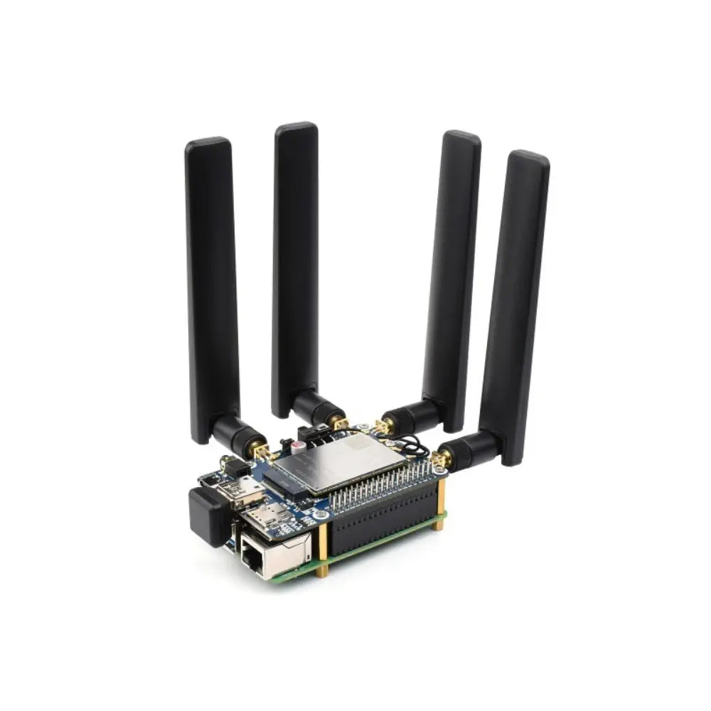 Waveshare RM500U-CNV 5G HAT for Raspberry Pi, Quad Antennas LTE-A, Multi Band, 5G/4G/3G (UK)