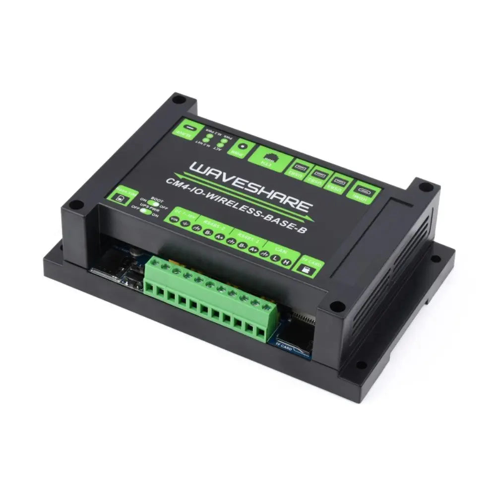 Waveshare Industrial IoT 5G/4G Wireless Expansion Module for Raspberry Pi CM4 w/ UPS Module, Onboard M.2 Slot