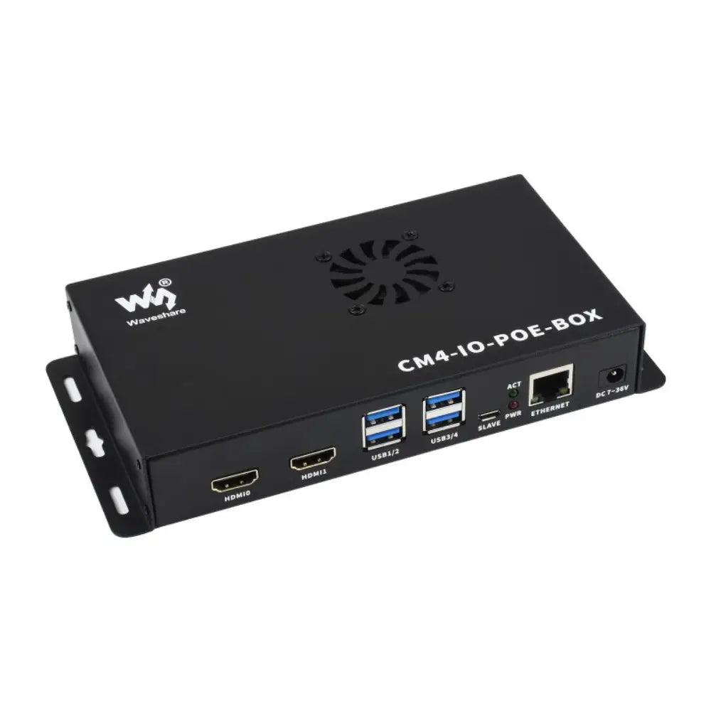 Waveshare PoE Mini-Computer Based on Raspberry Pi Compute Module 4 (not Included)