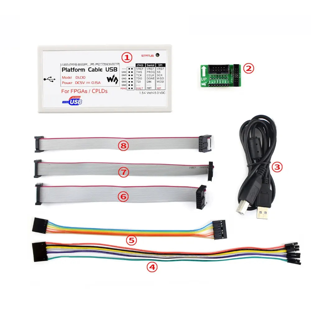 Waveshare Platform Cable USB Programmer & Debugger for Xilinx Devices
