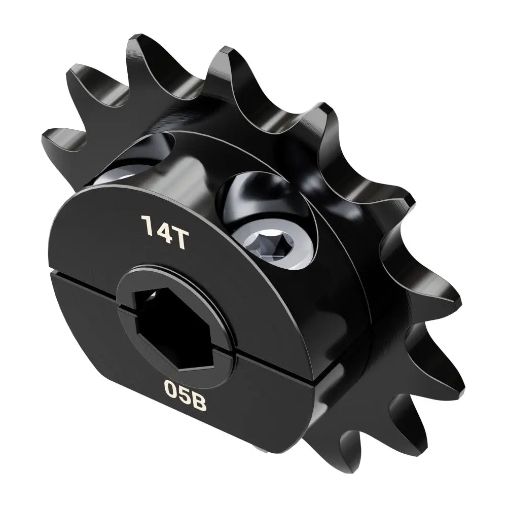 ServoCity 8mm Pitch Steel Clamping Sprocket (8mm REX™ Bore, 14 Tooth)