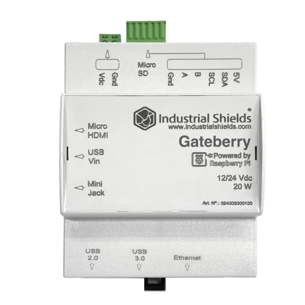 Industrial Shields GateBerry PI Raspberry PI 4B 4GB RAM + LoRA (USA-915MHz)