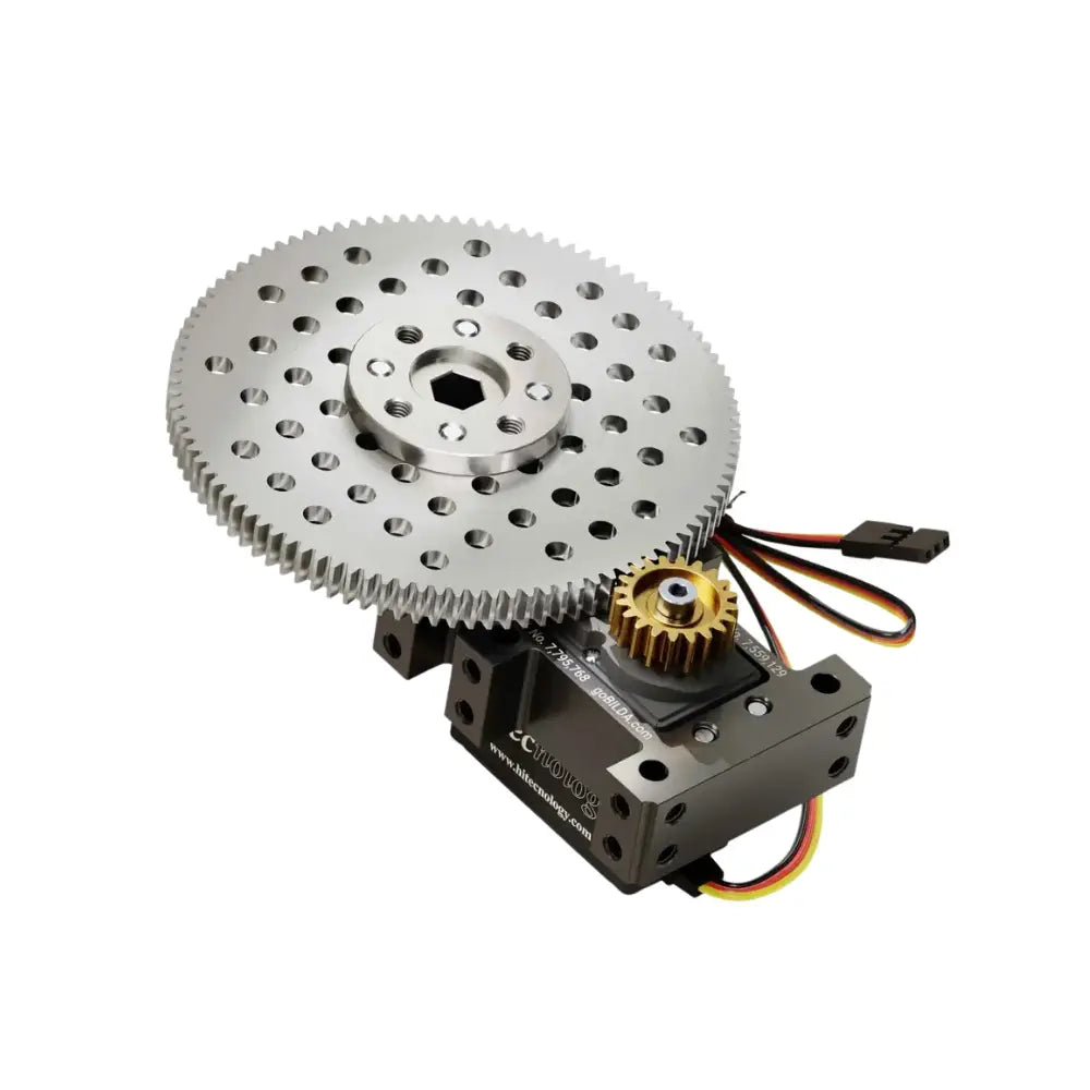 ServoCity Shark-5 Servo Gearbox (0.70 sec/60°, 14 RPM 2360oz-in Torque, 504° Rotation) - Continuous Mode