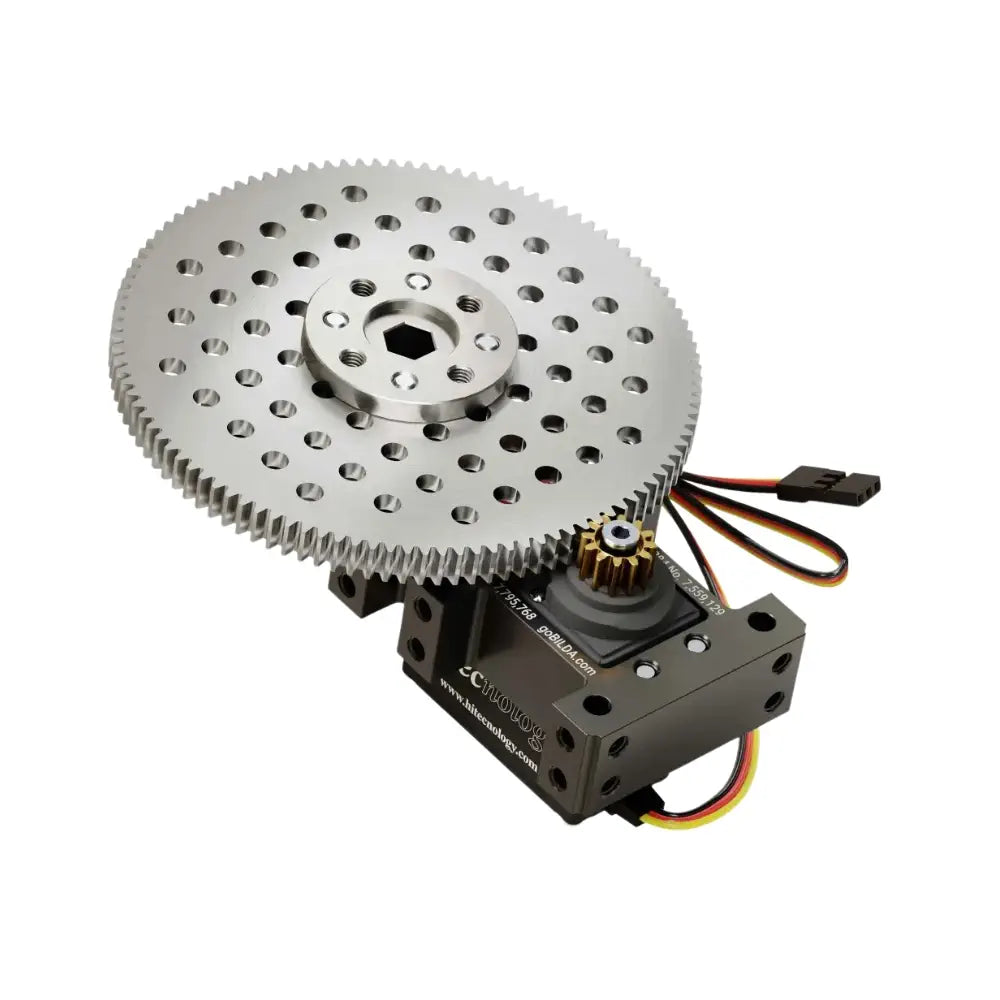 ServoCity Shark-9 Servo Gearbox (1.26 sec/60°, 8 RPM, 4248oz-in Torque, 280° Rotation) - Continuous Mode