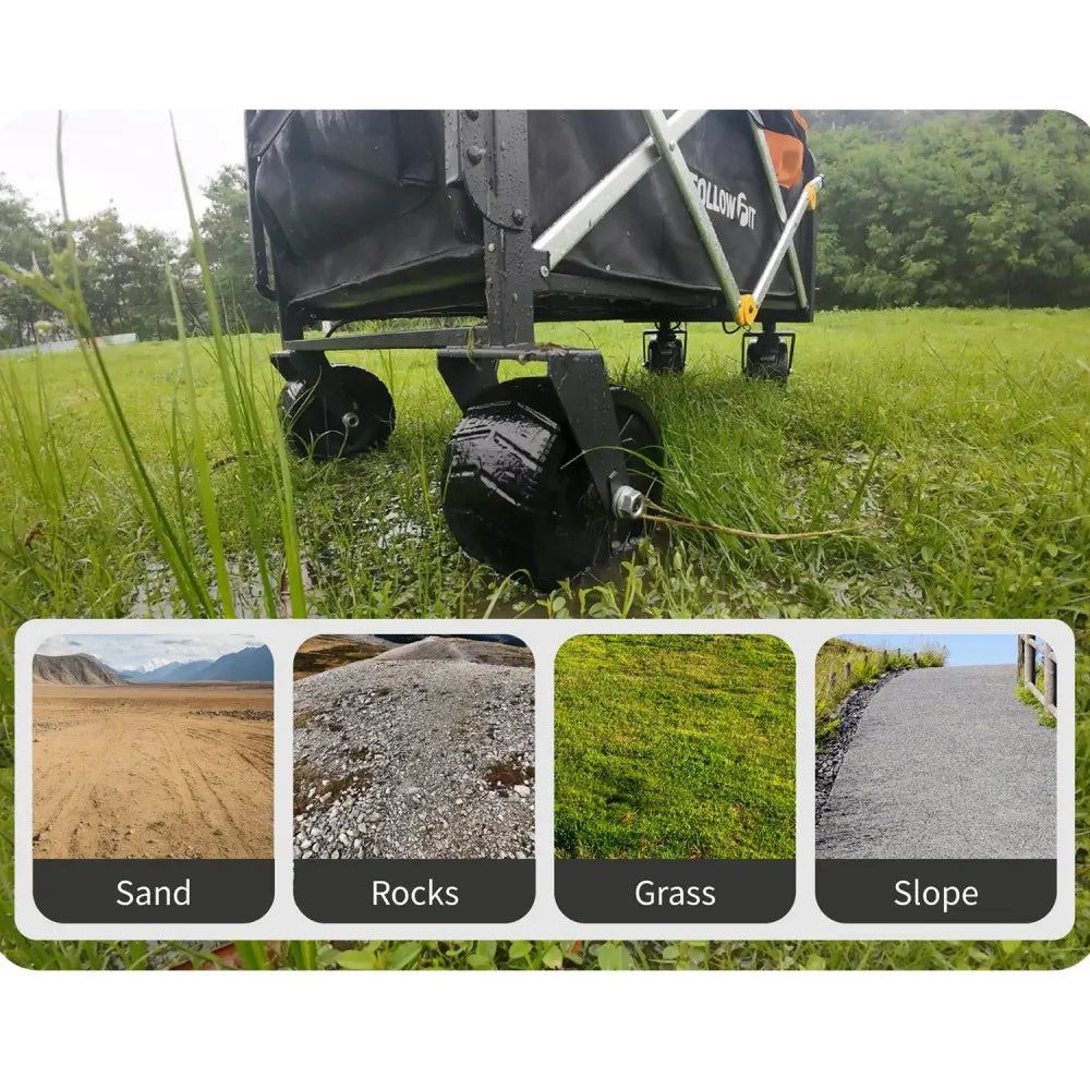 FollowFit AI Vision-Based Auto-Follow Electric Wagon