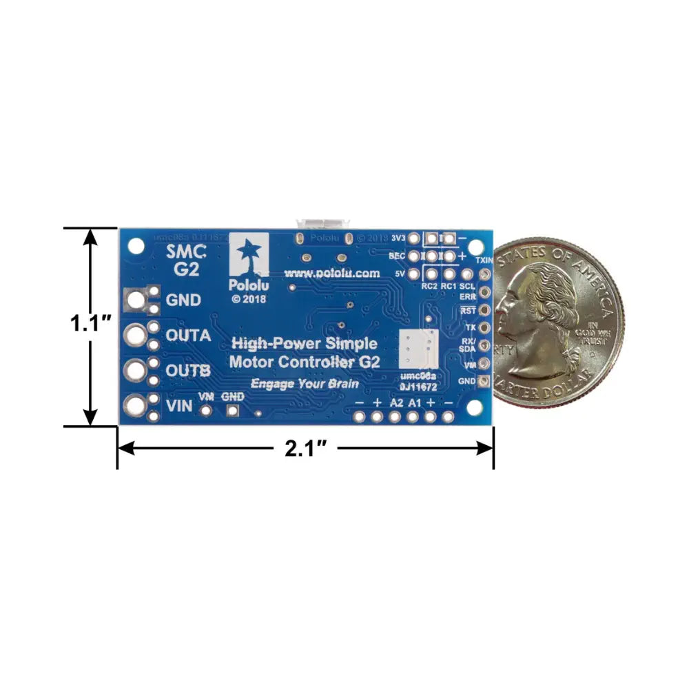 Pololu High-Power Simple Motor Controller G2 24v12