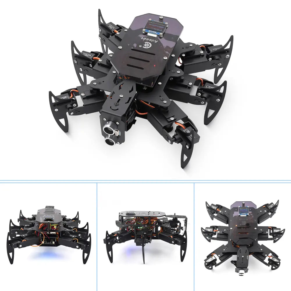 Adeept Hexapod Metal Spider Robot Kit w/ Pixie Board V3.0