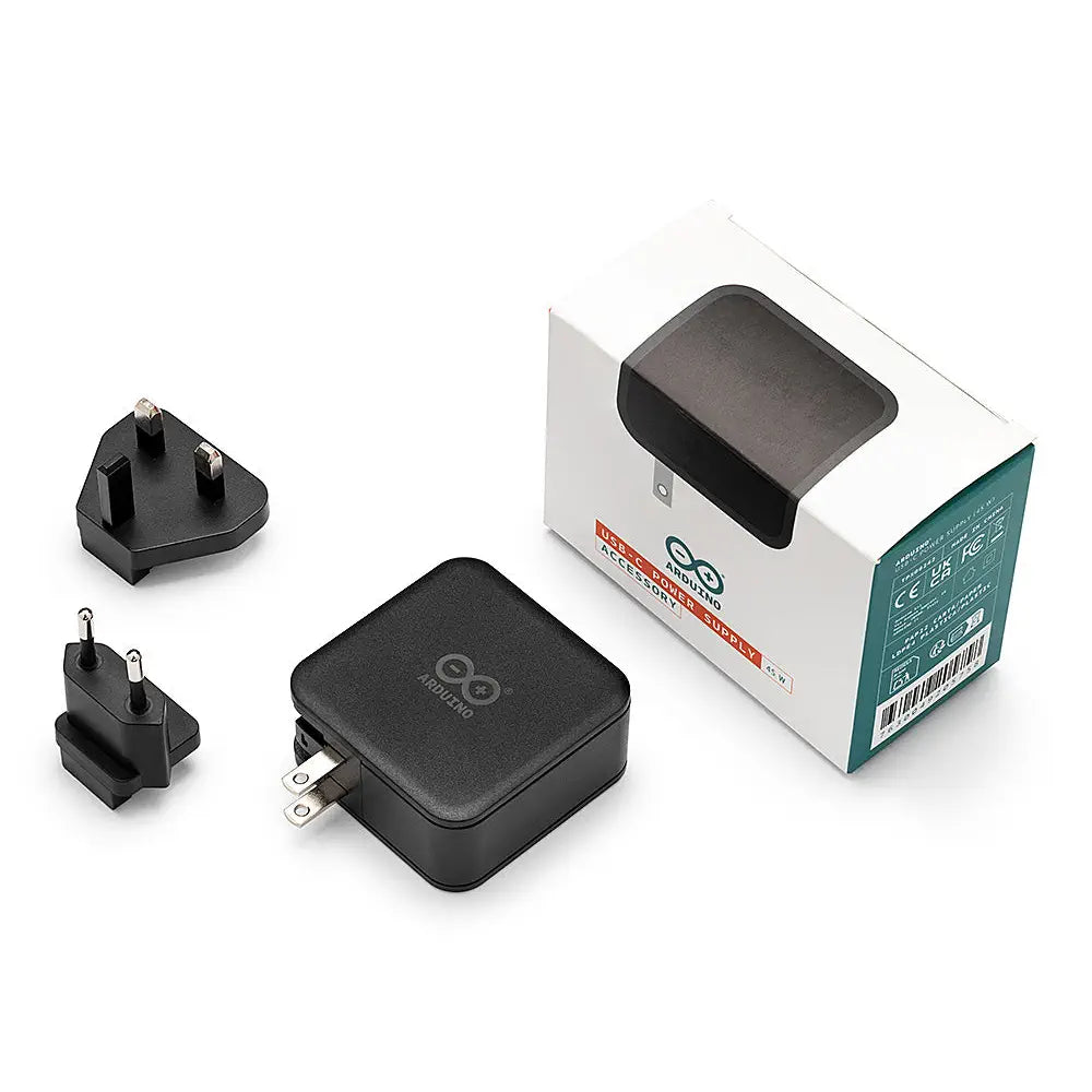 Arduino USB-C Power Supply 45W (EU/UK/US/AU Compatible)