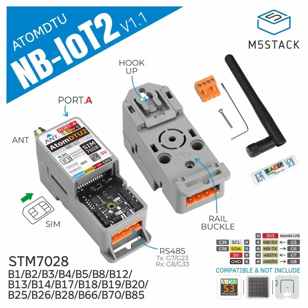 ATOMIC DTU NB-IoT2 Global Version v1.1 (SIM7028)