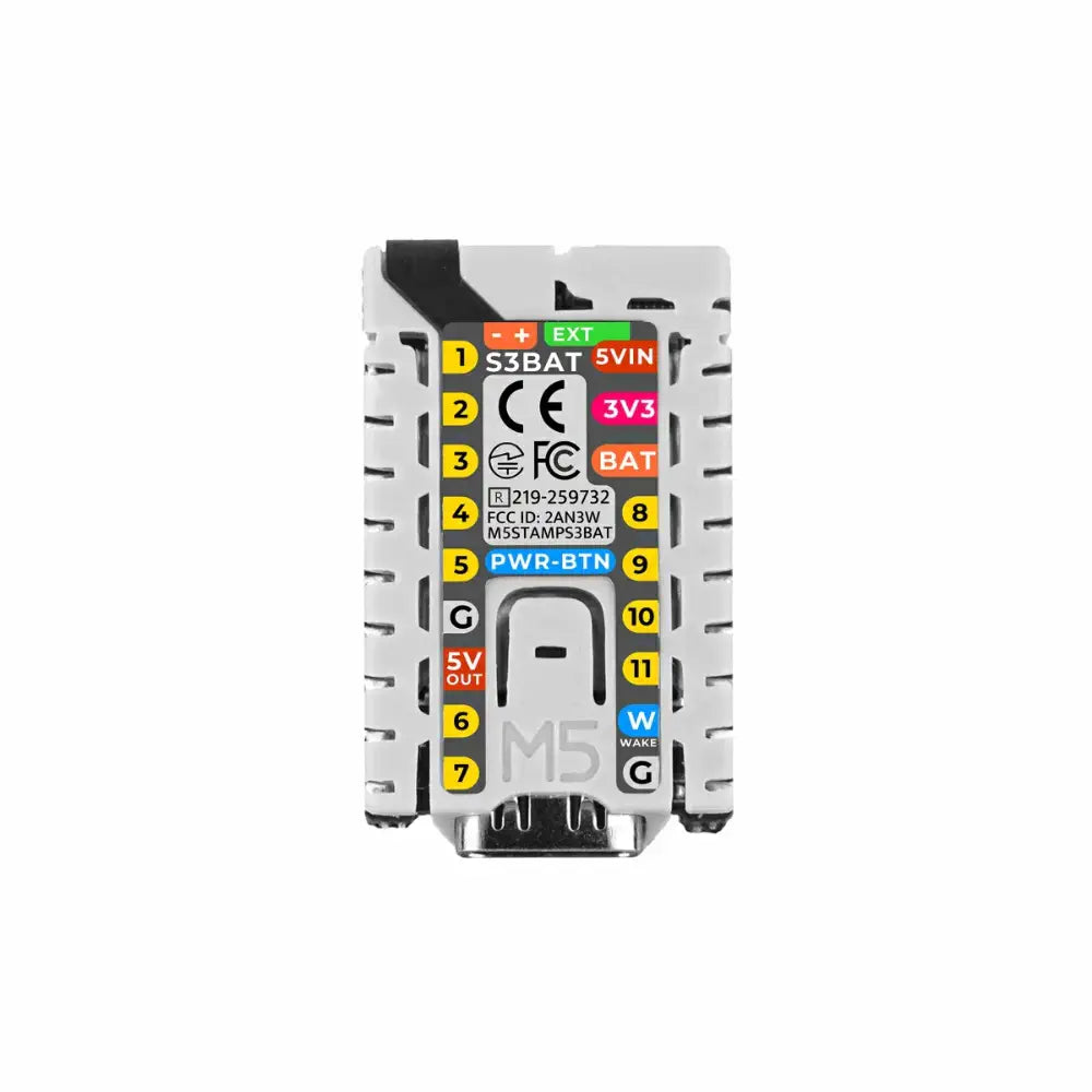 M5Stack M5StampS3 BAT Module w/ 2.54mm Header Pin