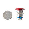 Sparkfun Metal Mushroom Head Pushbutton - Panel Mount (16mm, Red)