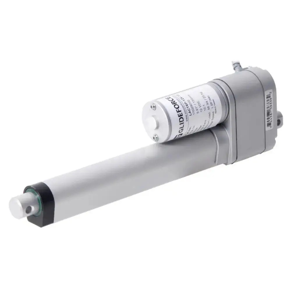 Glideforce LACT6P-12V-10 Light-Duty Linear Actuator w/ Feedback: 25kgf, 6" Stroke, 1.1"/s, 12V