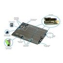PTSolns Prototype PCB Microcontroller Shield for Arduino Uno