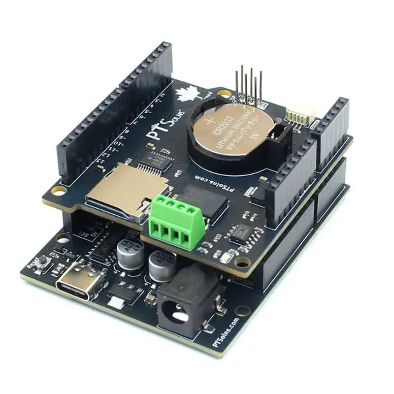 PTSolns RTC MicroSD Data Logging Shield for Uno (Arduino Compatible)