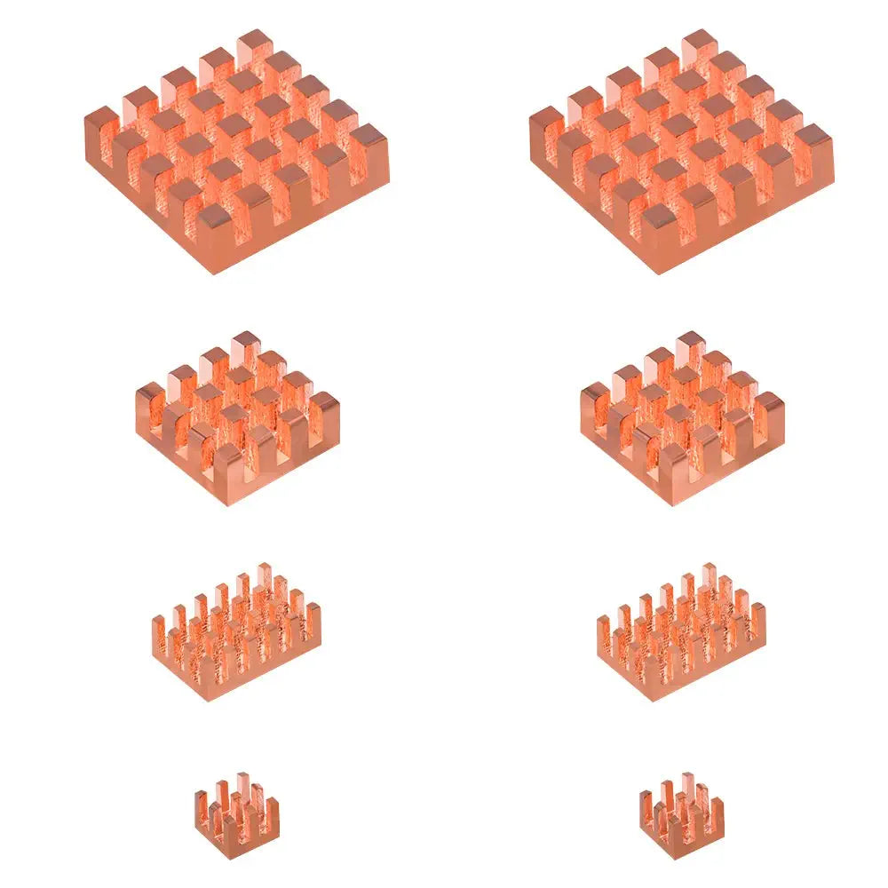 Raspberry Pi 5 Copper Heatsinks (8pcs)