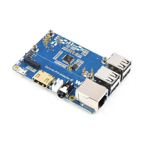 Waveshare Raspberry Pi Zero 2W to 3B Adapter, Solution for RPi 3 Model B/B+