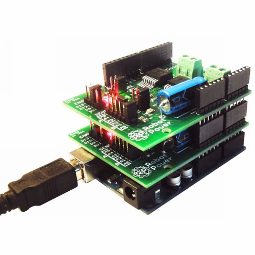 Robot Power MegaMoto Plus Dual Channel H-Bridge Motor Controller for Arduino 20A, 5-28V