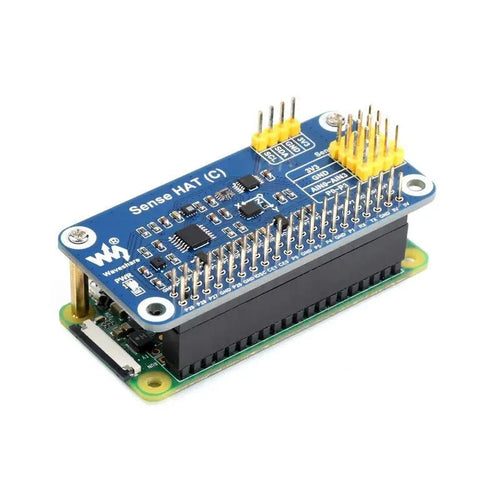 Waveshare Sense HAT C for Raspberry Pi, Onboard Multi Powerful Sensors