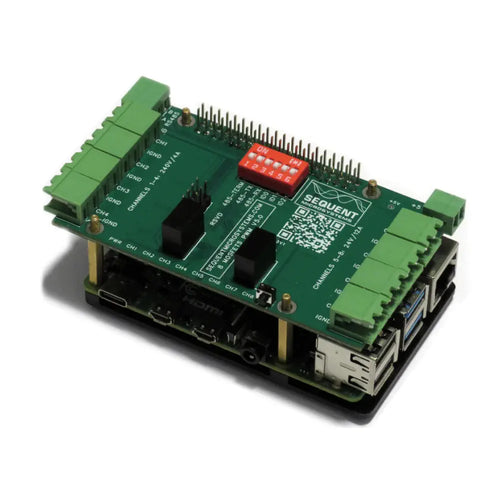 Sequent Microsystems 8 MOSFETS 8-Layer Stackable HAT for Raspberry Pi