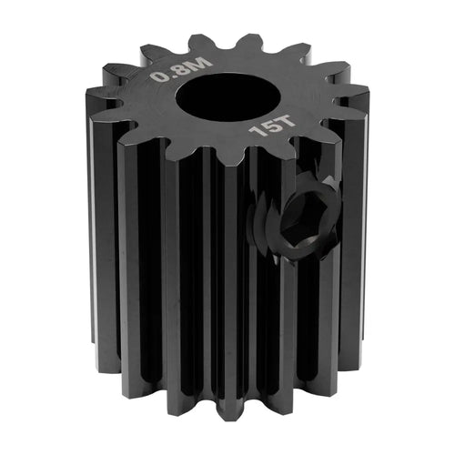 ServoCity 2303 Series Steel, MOD 0.8 Pinion Gear (5mm Round Bore, 15 Tooth)