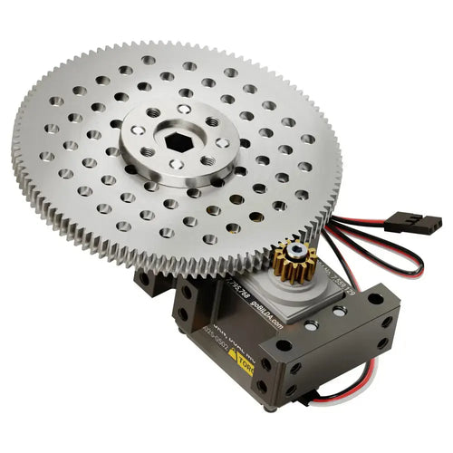 ServoCity Stingray-9 Servo Gearbox (1.53 Sec/60°, 6.7 rpm, 3150 Oz-in Torque, 200° Rotation)