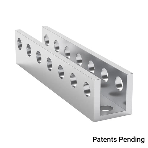 ServoCity 1101 Series U-Beam (7 Hole, 56mm Length)